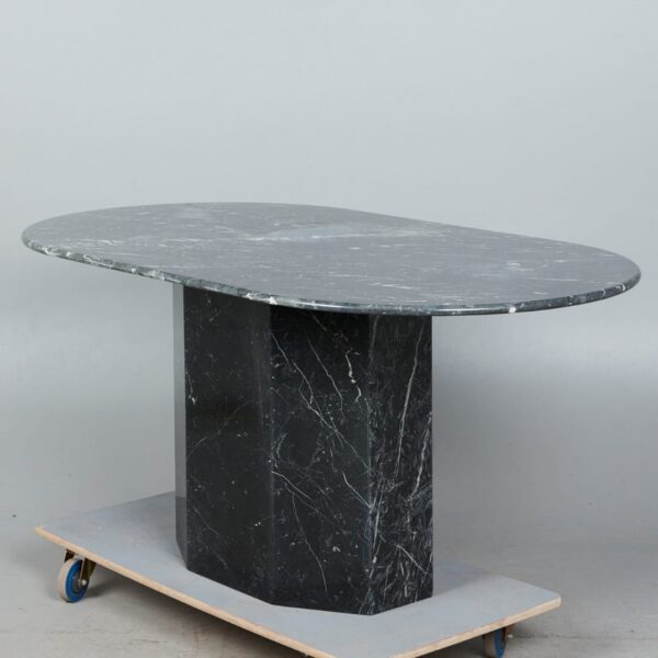 Tavolo da pranzo in marmo Nero Marquina