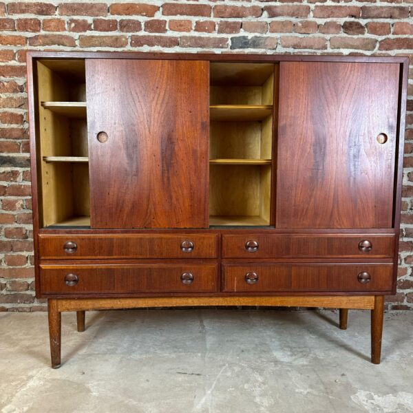 High sideboard in teak, Denmark 1960