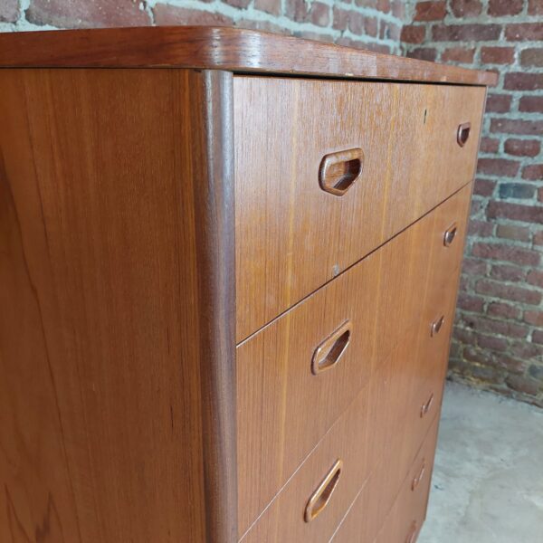 Cassettiera in teak, Danimarca 1960