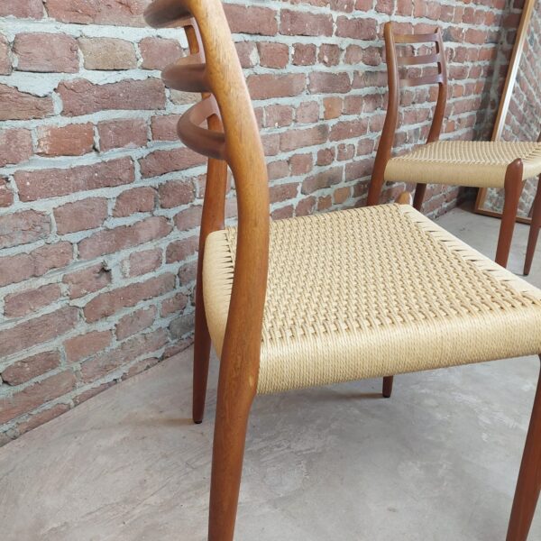 Set of six teak chairs Nils Otto Møller for J L Møllers møbelfabrik
