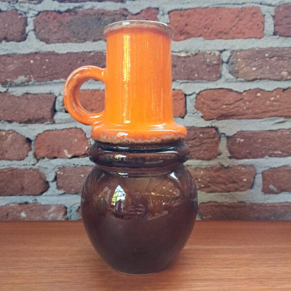 West Germany terracotta vase, 1970 / ref. code 6